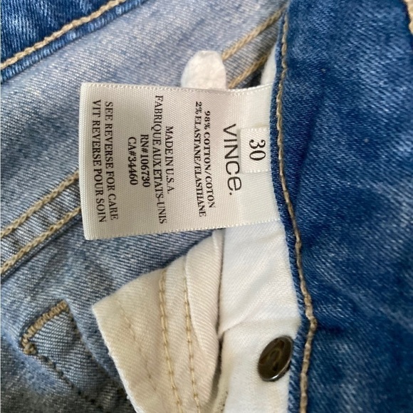 VINCE | Skinny Ankle Delta Sz : 30 Blue Washed - Picture 4 of 7